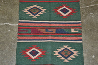Southwest Area Rug - All Wool - 20" x 40"