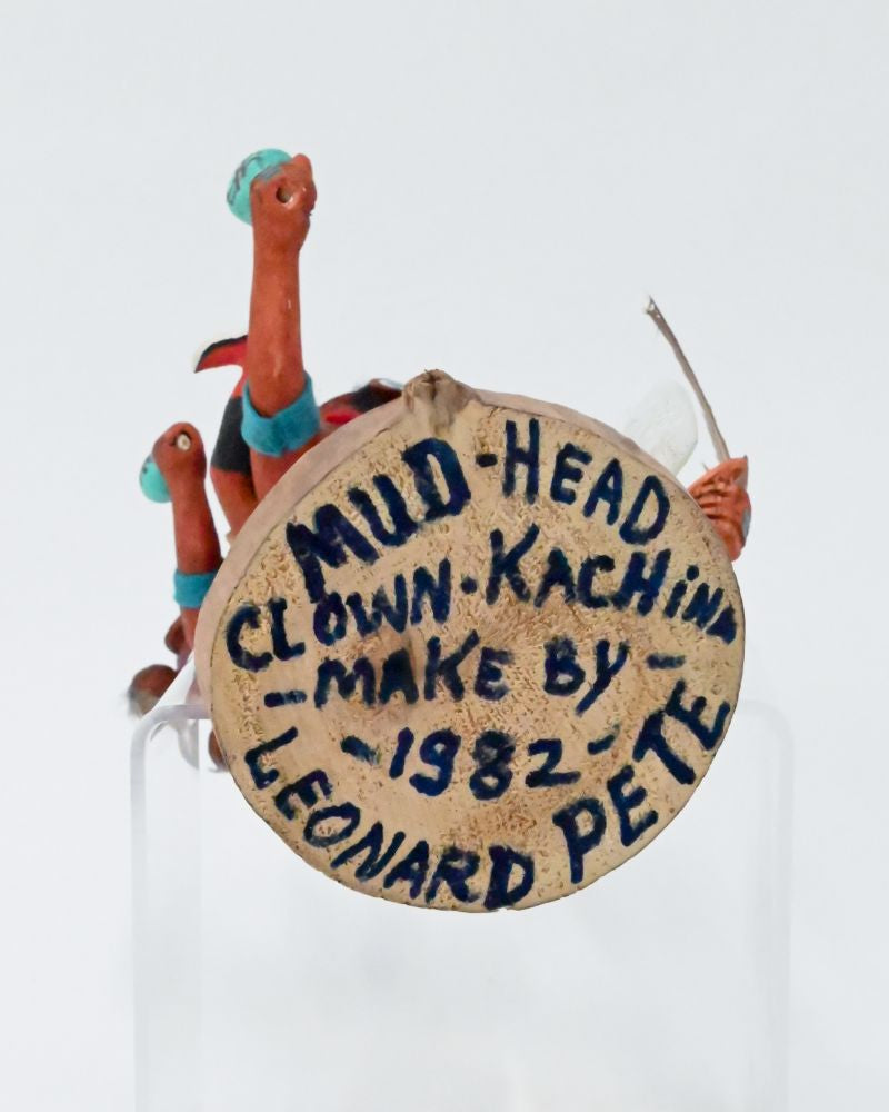 Hopi Katsina Piggyback Koyemsi (Mudhead) Dolls By Leonard Pete