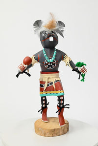 Large Navajo - Hopi Pueblo Warrior Mouse Kachina Doll By P. Y.