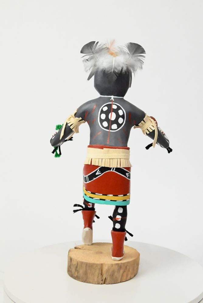 Large Navajo - Hopi Pueblo Warrior Mouse Kachina Doll By P. Y.