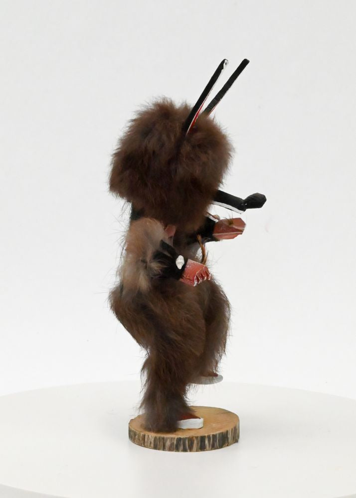 Navajo Mask Wolf Kachina Doll By I.J.M.