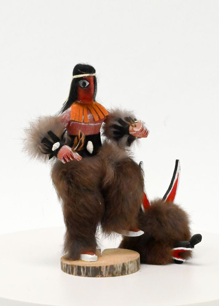 Navajo Mask Wolf Kachina Doll By I.J.M.