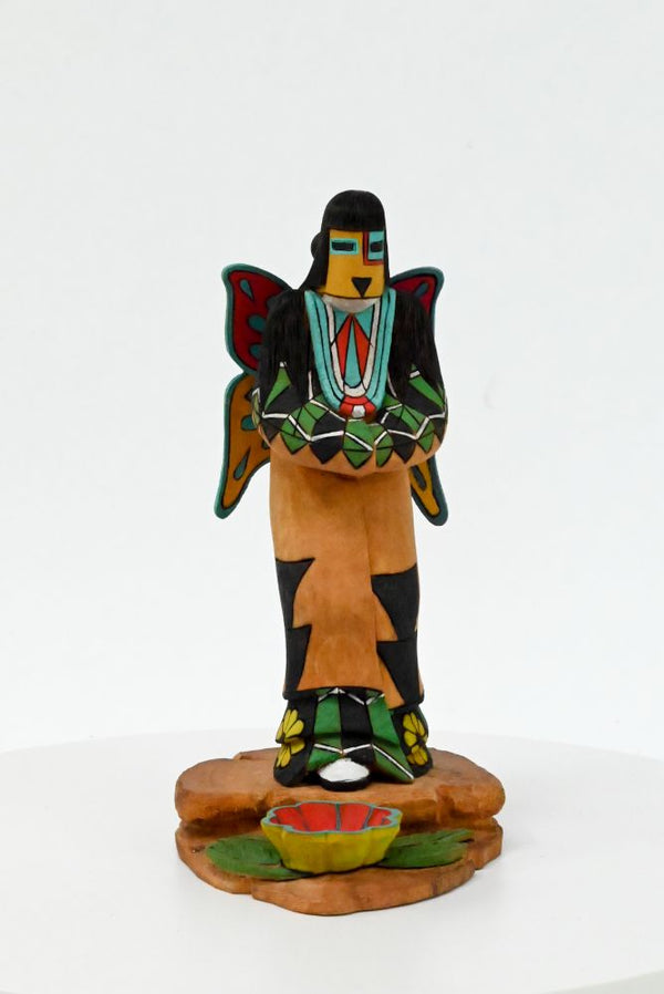 Hopi Pueblo Butterfly Girl Kachina Doll By Valverde Nevayaktewa