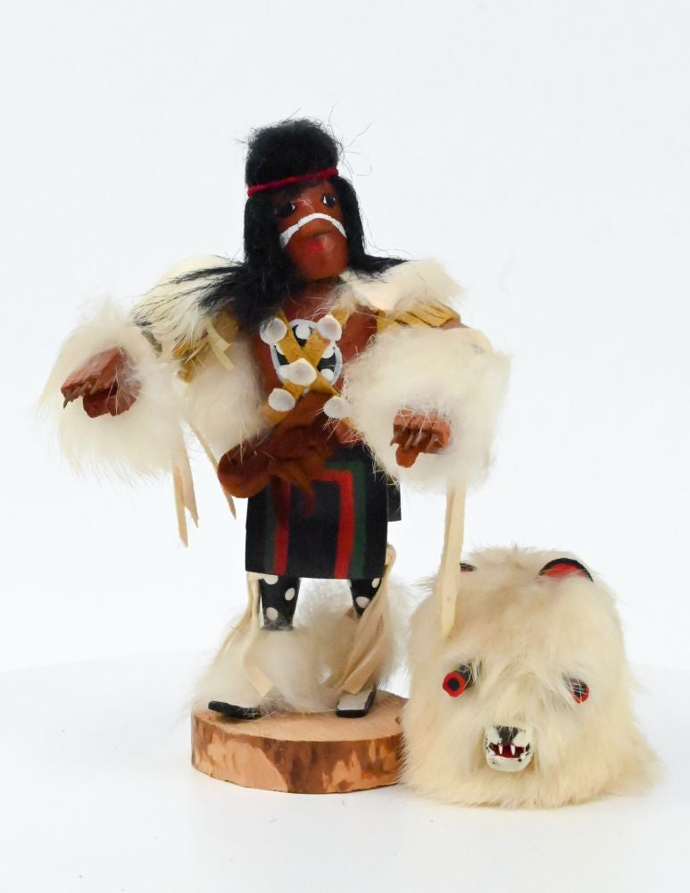 Navajo Kachina W. Bear Doll By Tsosie
