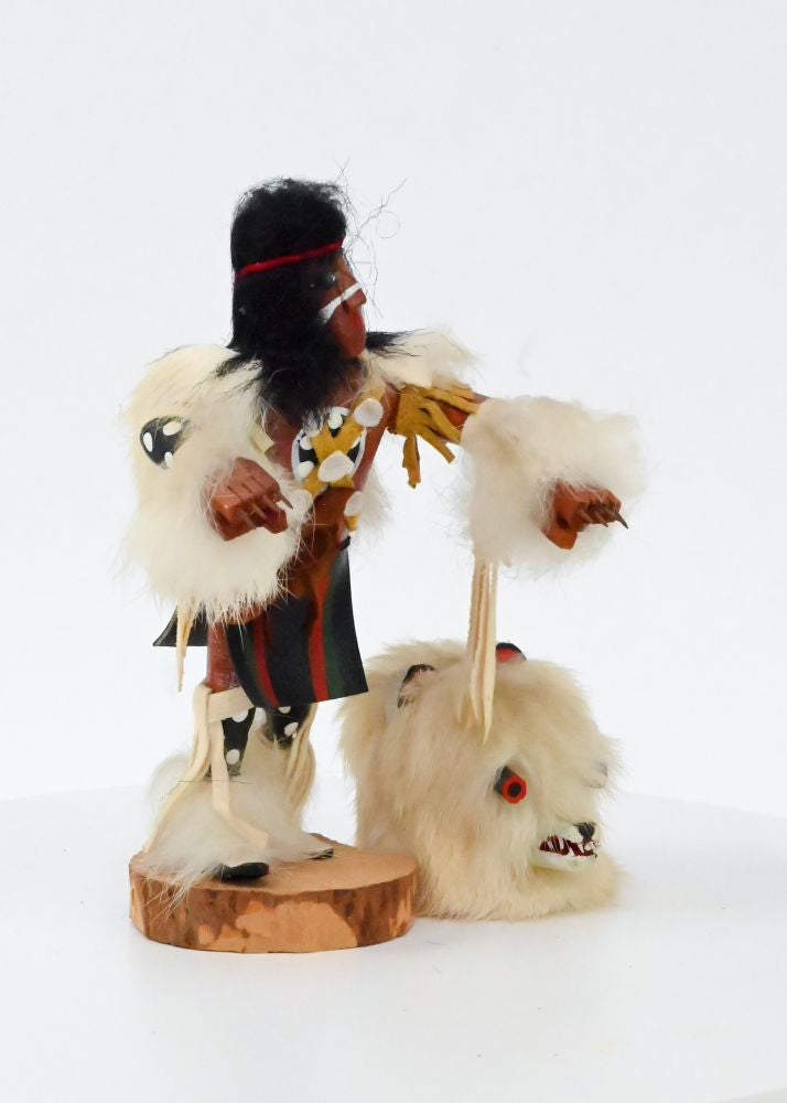 Navajo Kachina W. Bear Doll By Tsosie