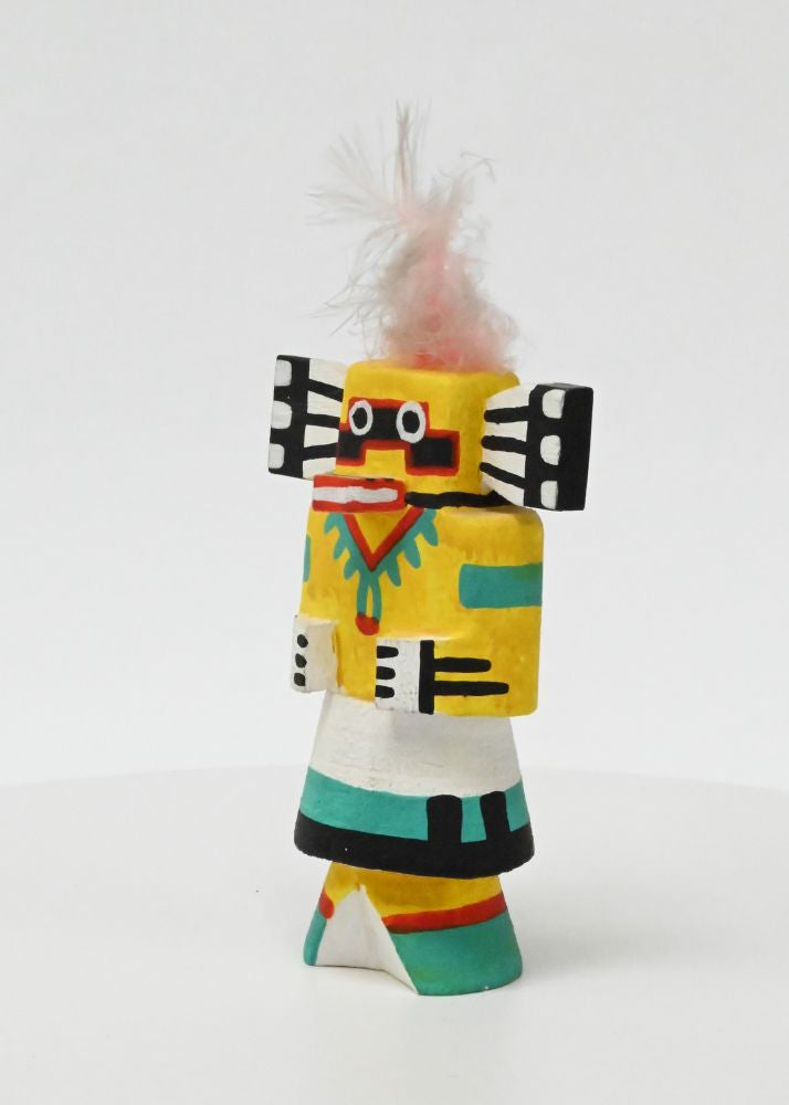 Zuni Pueblo Warrior Route 66 Style Kachina Doll By Catnian