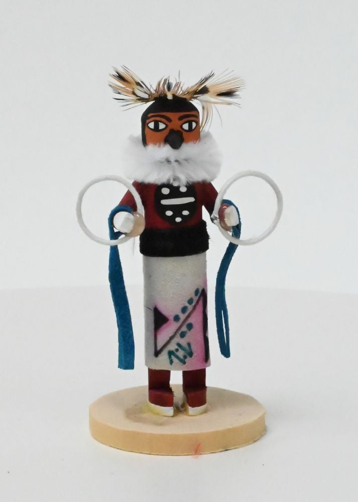 Navajo - Hopi Pueblo Hoop Dancer Kachina Doll By R. Grey