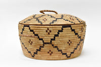Antique Salish Thompson River Covered Indian Basket