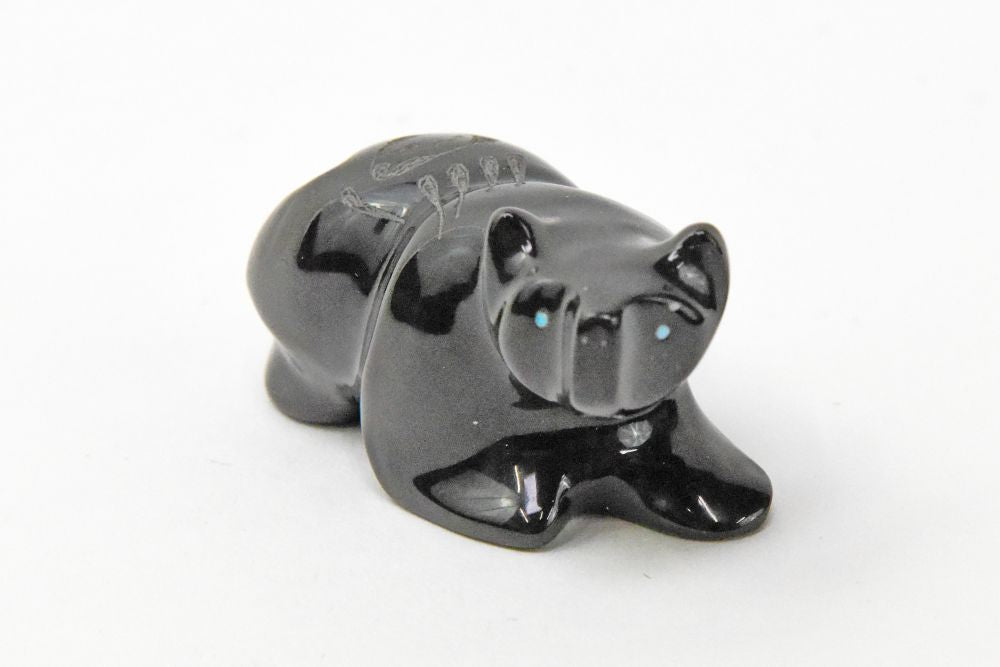 Zuni Marble Bear Fetish by Garrick Acque