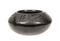 San Ildefonso Pueblo Black on Black Jar By Blue Corn