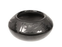 San Ildefonso Pueblo Black on Black Jar By Blue Corn