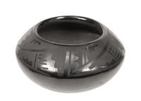 San Ildefonso Pueblo Black on Black Jar By Blue Corn