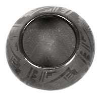 San Ildefonso Pueblo Black on Black Jar By Blue Corn