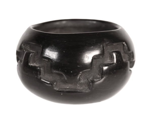 Santa Clara Pueblo Black on Black Pottery By Agapita Tafoya
