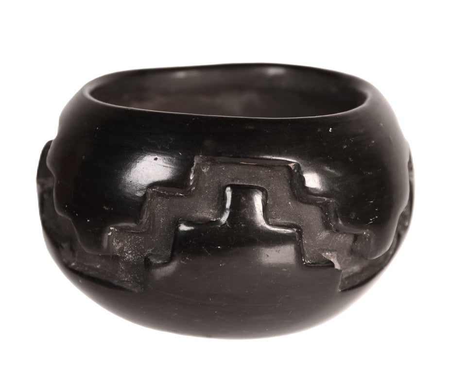Santa Clara Pueblo Black on Black Pottery By Agapita Tafoya