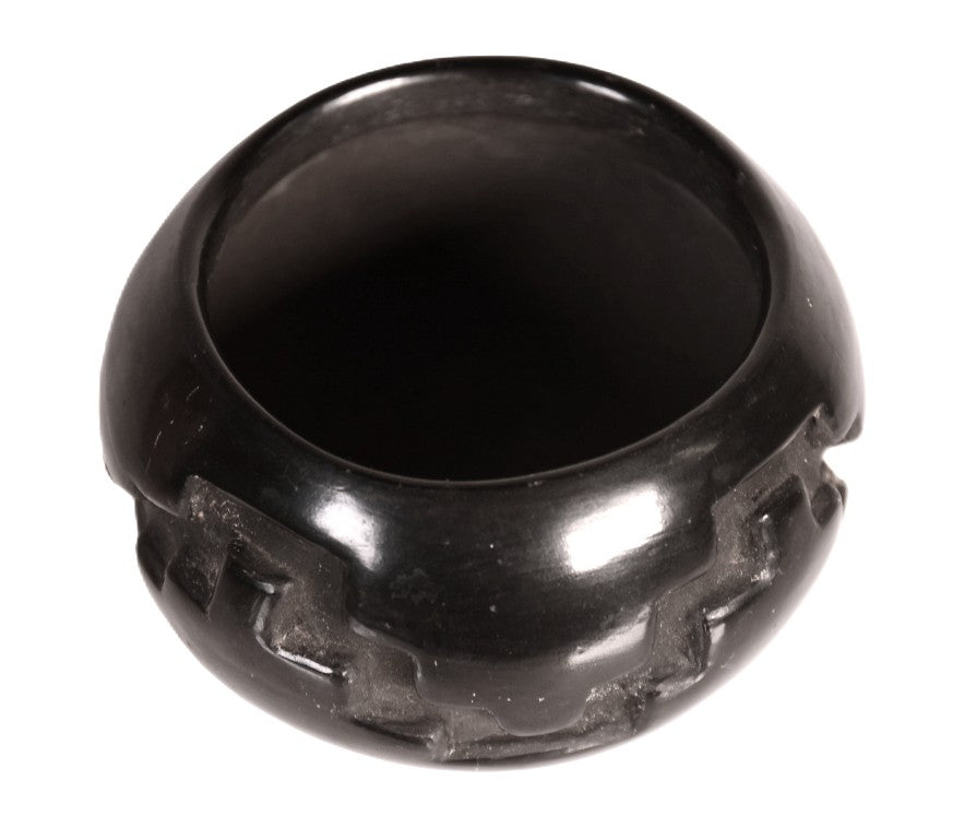 Santa Clara Pueblo Black on Black Pottery By Agapita Tafoya