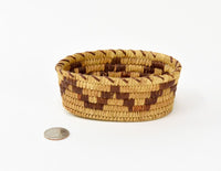 Papago Indian Basket with red yucca root