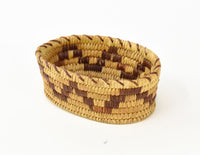 Papago Indian Basket with red yucca root