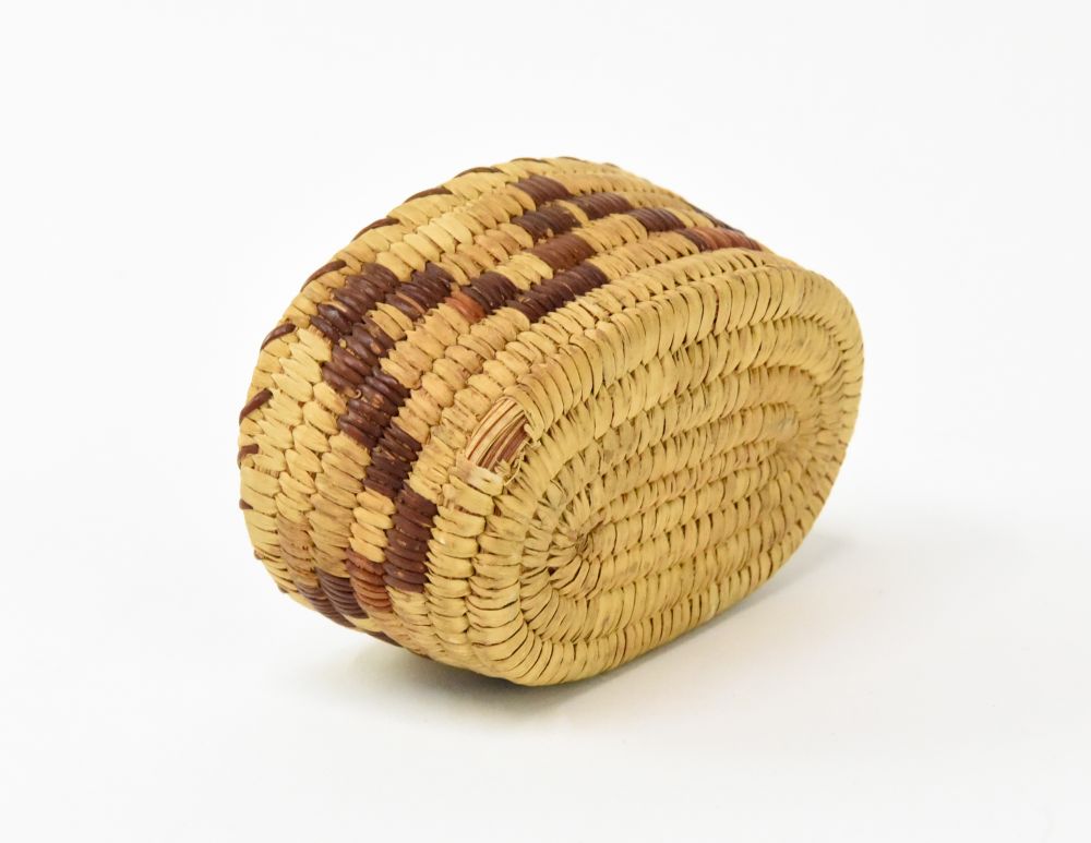 Papago Indian Basket with red yucca root