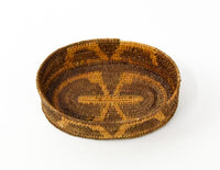 Antique Quinault Raffia Basket