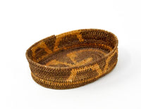 Antique Quinault Raffia Basket
