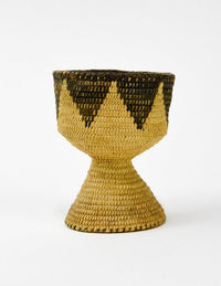 Fine Antique Pima basketry cup with pedestal