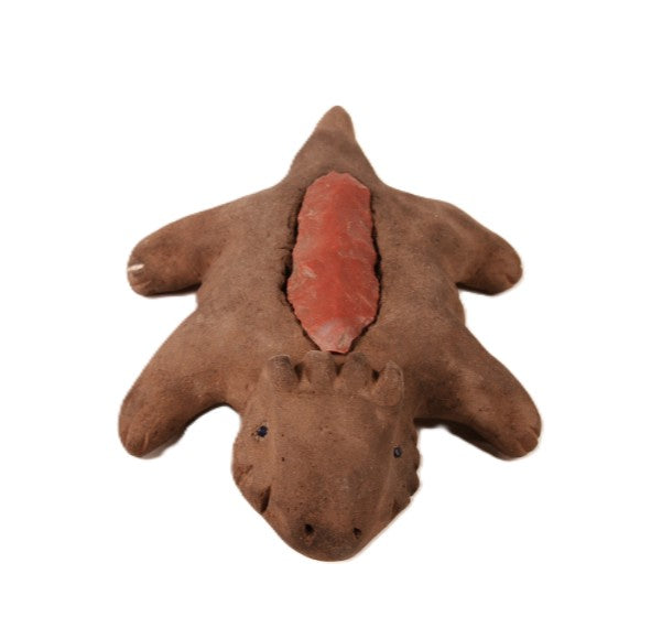 Antique Navajo Medicine Horned Toad Pottery Fetish