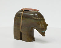 Large Zuni Bear Fetish with arrowhead gift tied on