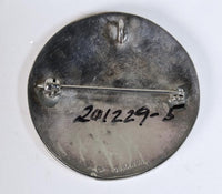 Hopi Sterling Silver Overlay Pendant and Pin