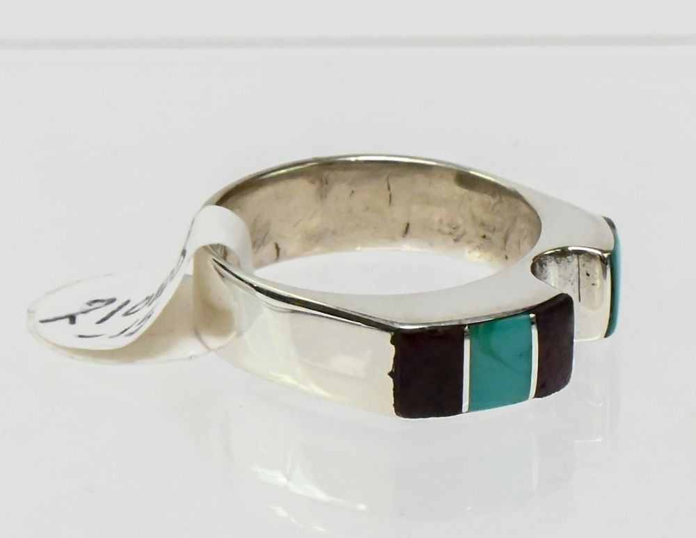 Navajo Chanel Inlay Ring - Size 8 3/4
