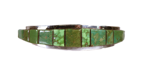 Navajo Sterling Silver and Turquoise Bracelet By Noted Artist Teddy Draper Jr.