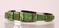 Navajo Sterling Silver and Turquoise Bracelet By Noted Artist Teddy Draper Jr.
