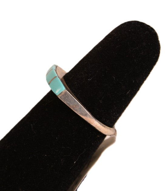 Zuni Sterling Silver and Turquoise ring Size 6 3/4