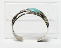 Navajo Sterling Silver and Turquoise Cuff Bracelet