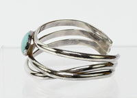 Navajo Sterling Silver and Turquoise Cuff Bracelet