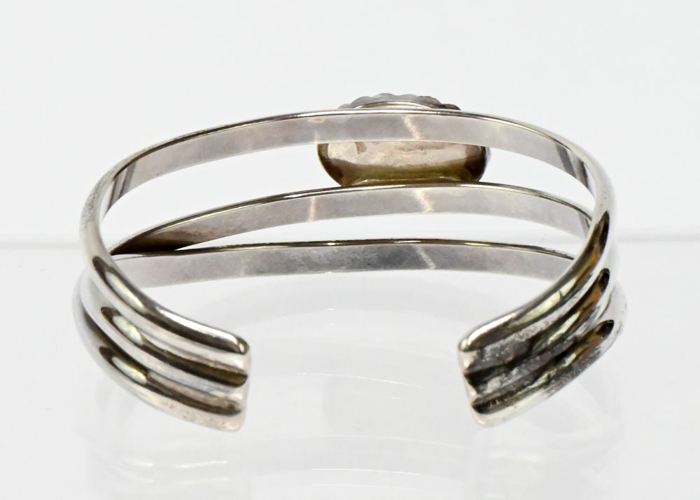 Navajo Sterling Silver and Turquoise Cuff Bracelet