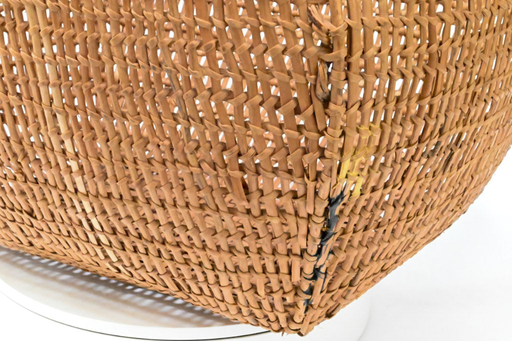 Large Northwest Coast burden basket; Clam Basket (Kwakwaka'wakw) Kwakiutl