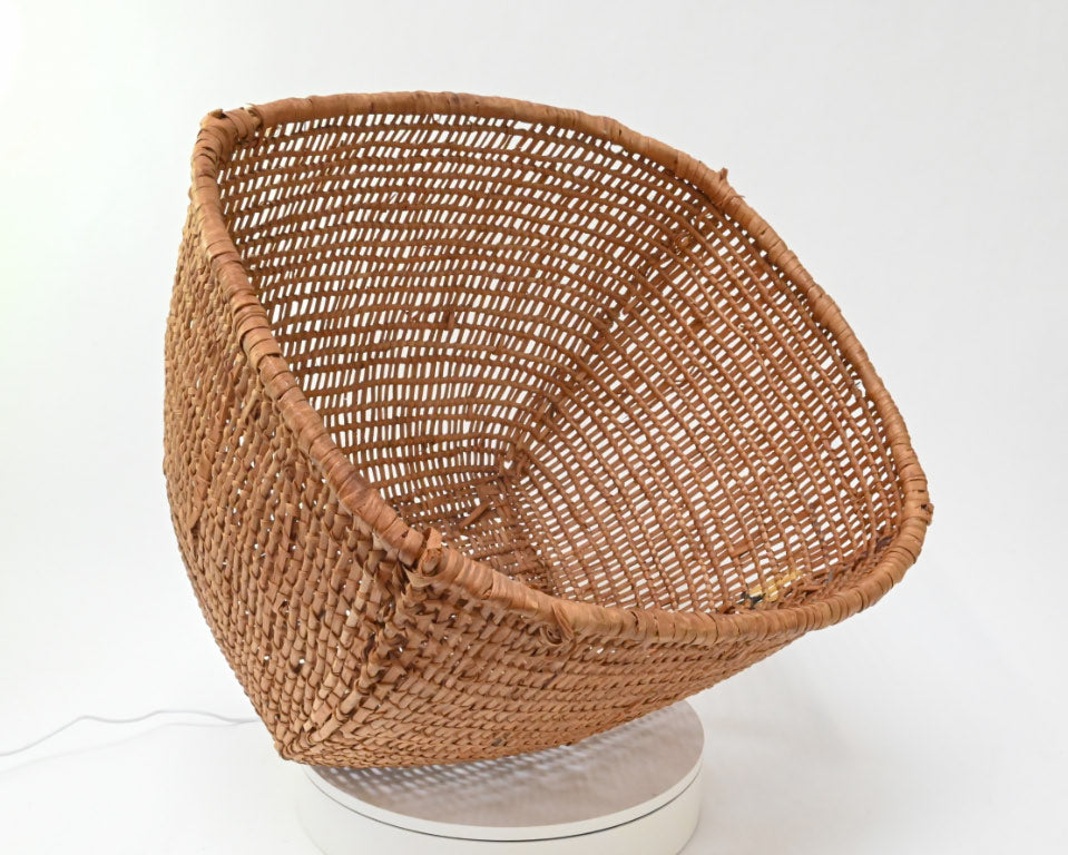 Large Northwest Coast burden basket; Clam Basket (Kwakwaka'wakw) Kwakiutl
