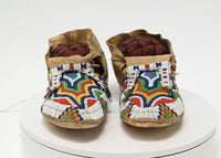 Northern Plains Sioux Beaded Moccasins