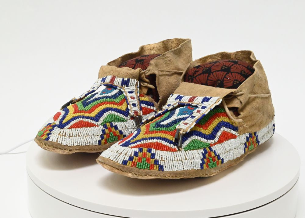 Northern Plains Sioux Beaded Moccasins