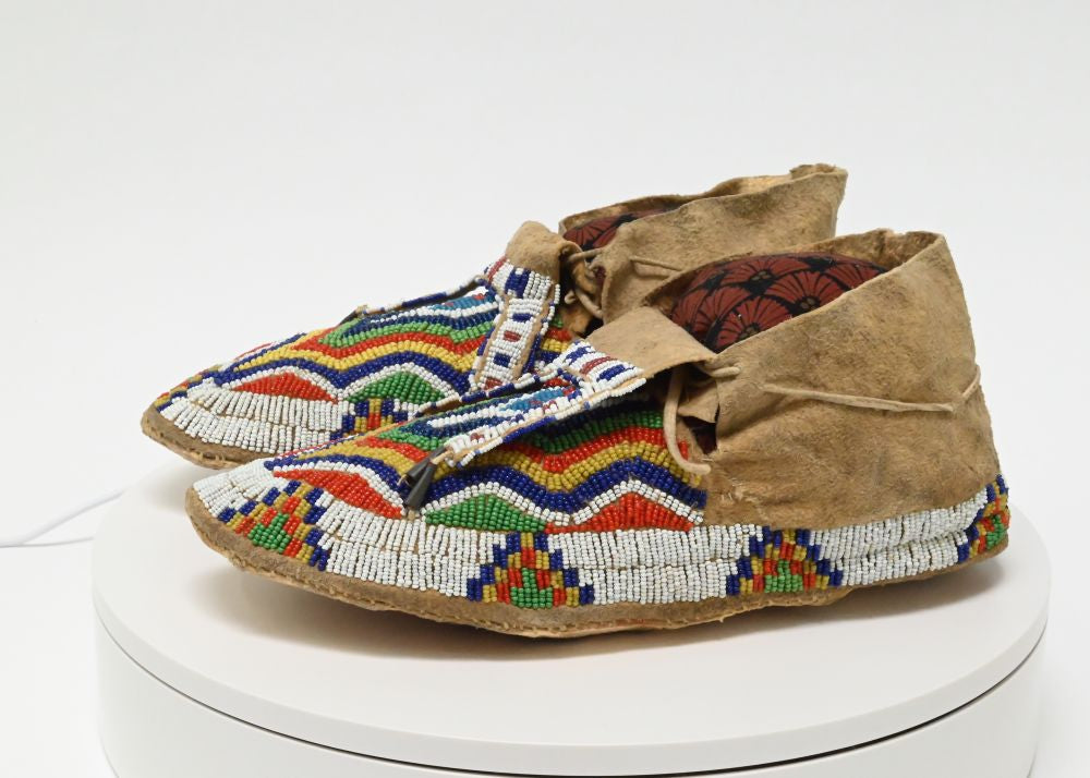 Northern Plains Sioux Beaded Moccasins