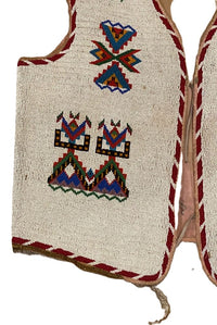 Sioux Full Size Fully Beaded Vest with Bronco Rider