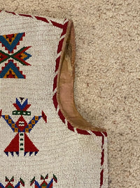 Sioux Full Size Fully Beaded Vest with Bronco Rider