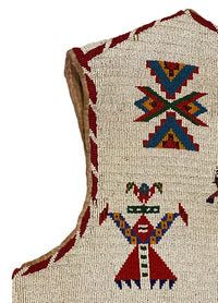 Sioux Full Size Fully Beaded Vest with Bronco Rider