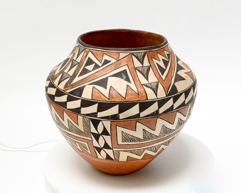 Early Acoma Olla - Polychrome Pottery Jar