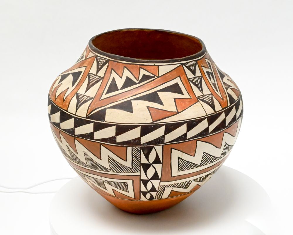 Early Acoma Olla - Polychrome Pottery Jar