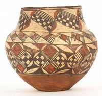 An Early Polychrome Acoma Olla -   Pottery Water Jar