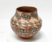 An Early Polychrome Acoma Olla -   Pottery Water Jar