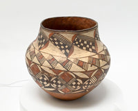 An Early Polychrome Acoma Olla -   Pottery Water Jar