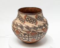 An Early Polychrome Acoma Olla -   Pottery Water Jar